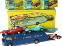 Ecurie Ecosse Racing Car Transporter with 3 Racing Cars